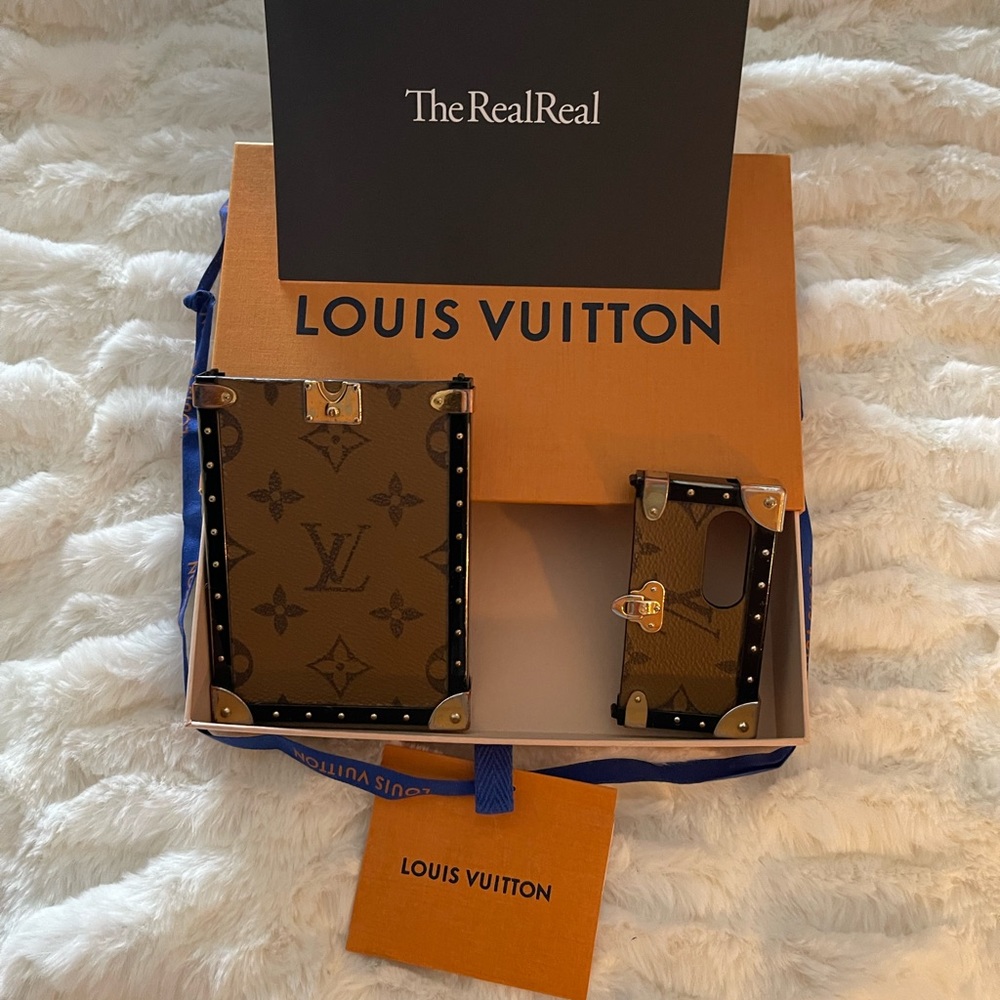 Authentic Louis Vuitton 2016 Reverse Monogram Eye-Trunk iPhone 7 Plus Case - Picture 2 of 10